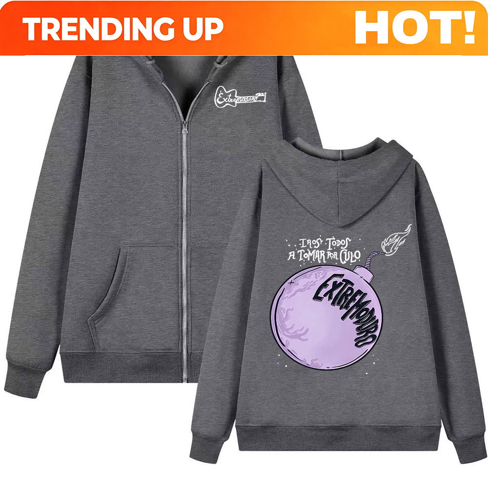 Mens Fashion Zip Up Hoodies - Band Extremoduro Album 2026 Tour Rits