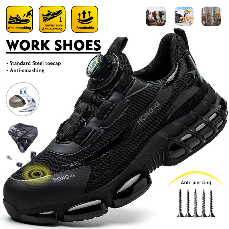 Mens Fashion Trainers - Modieuze, draaibare knoopsluiting, stevige werkschoenen, architectuurschoenen,