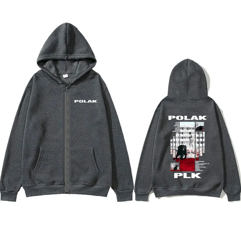 Rapper Plk Polak Print Rits Ho - Mens Fashion Zip Up Hoodies recensie en prijs