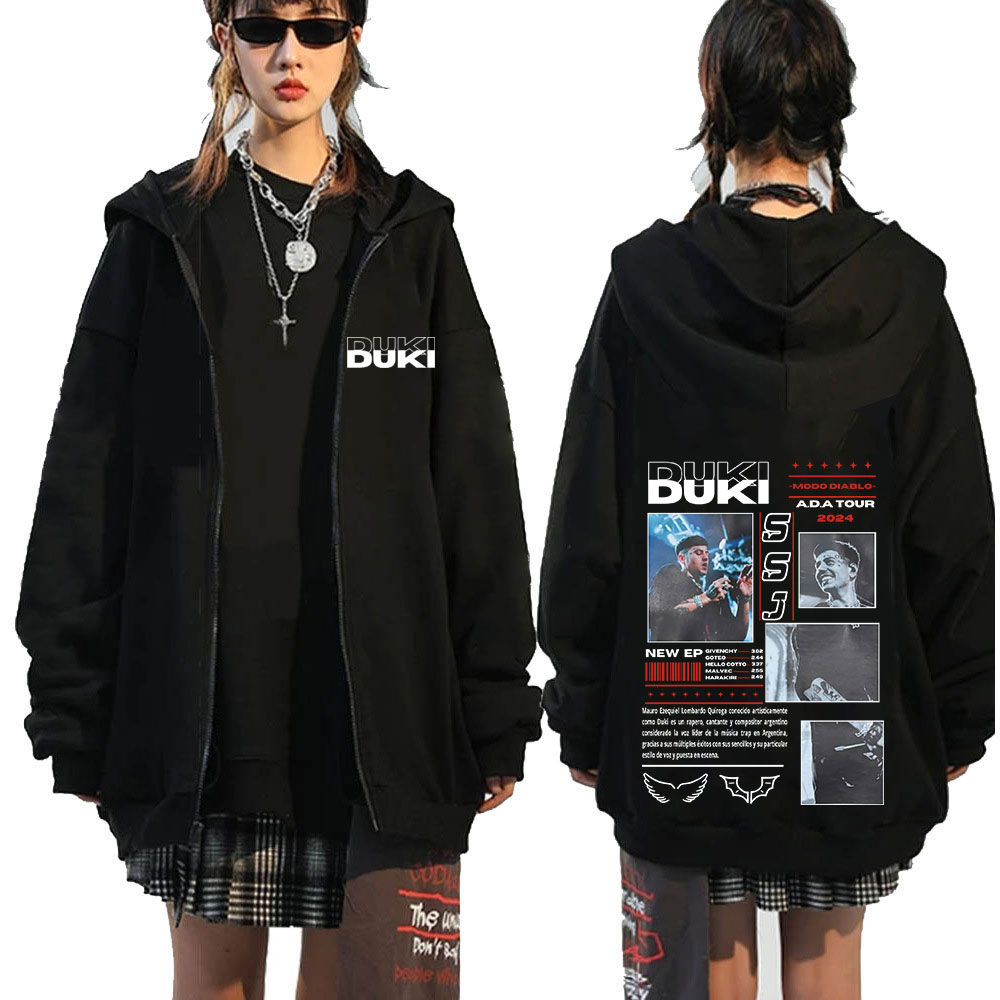Rapper Duki ADA Tour 2024 Zip  - Mens Fashion Zip Up Hoodies recensie en prijs