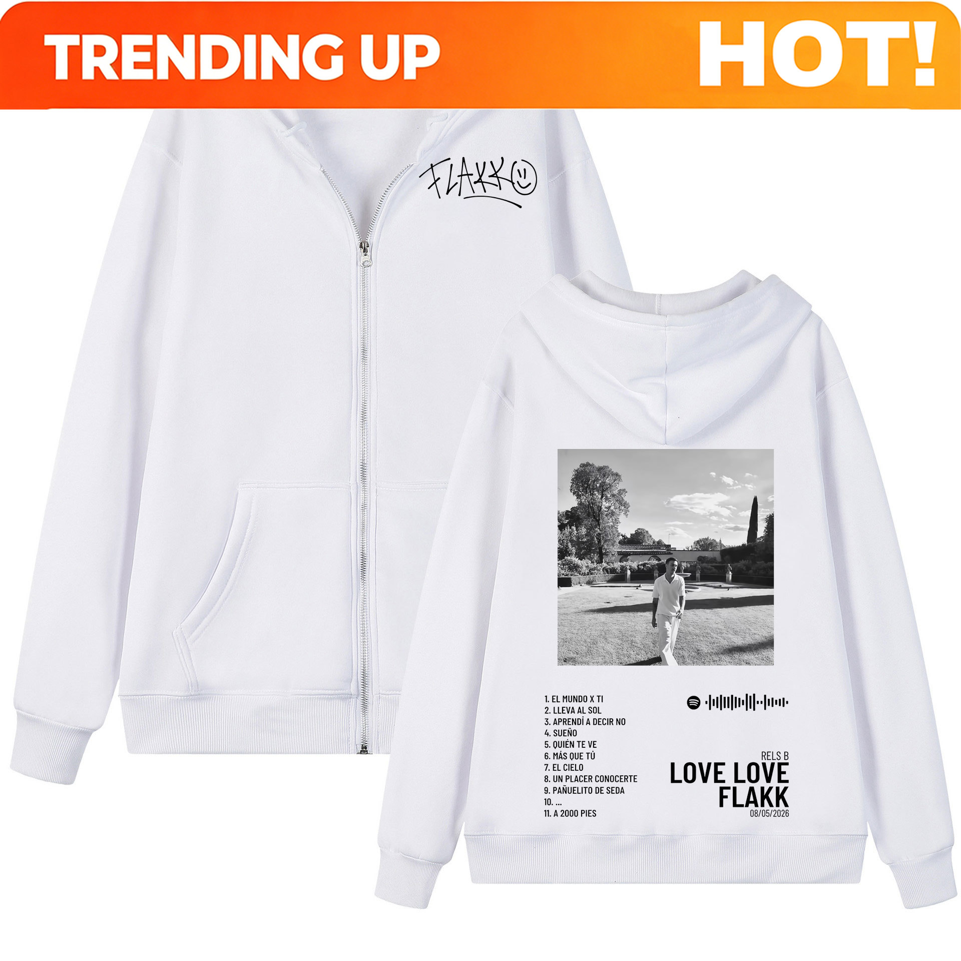 Rapper Rels B Love Love Flakk  - Mens Fashion Zip Up Hoodies recensie en prijs