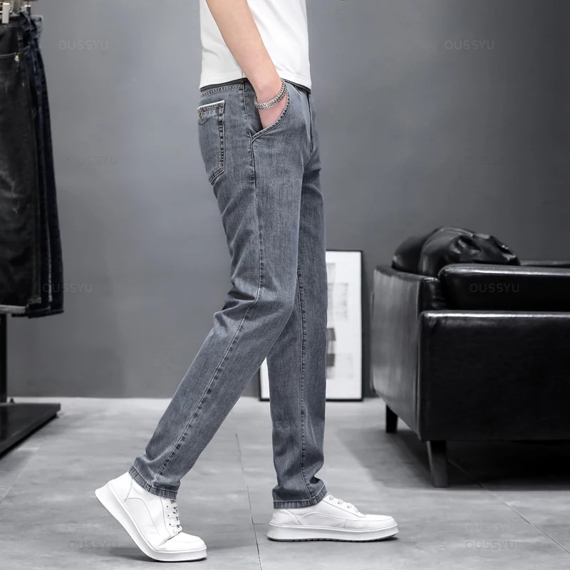 Herfst Stretch Skinny Jeans He - Men'S Fashion Grey Jeans recensie en prijs