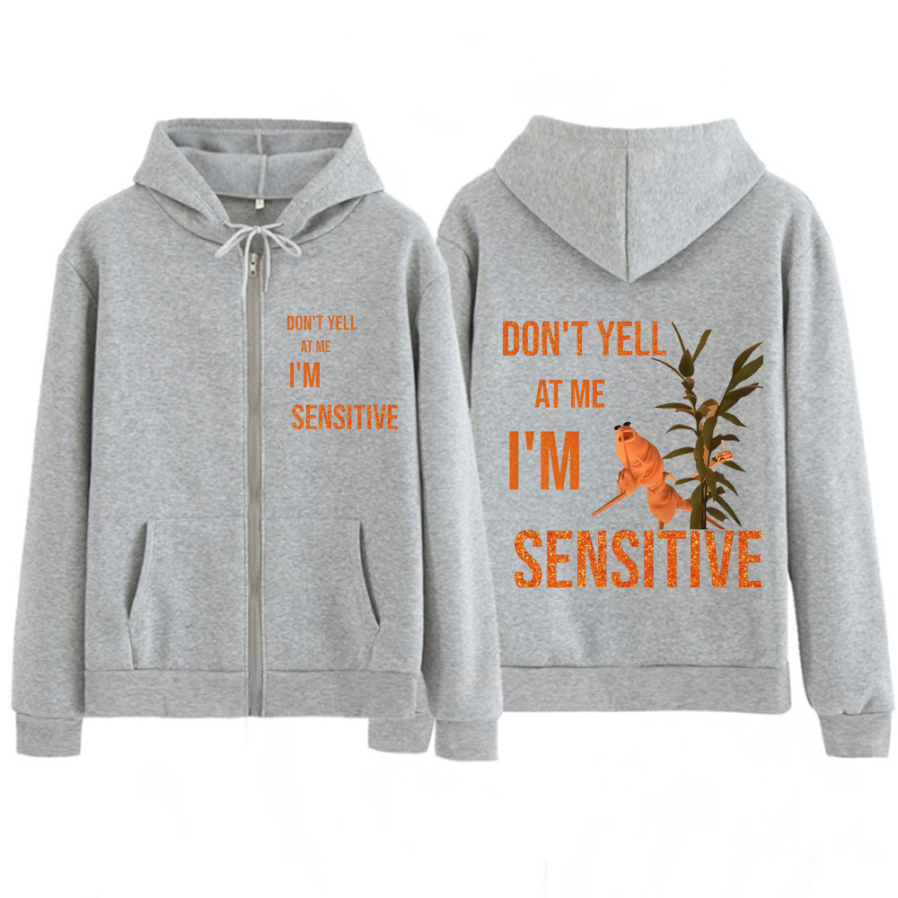 Marcus The Worm Schreeuw niet  - Mens Fashion Zip Up Hoodies recensie en prijs