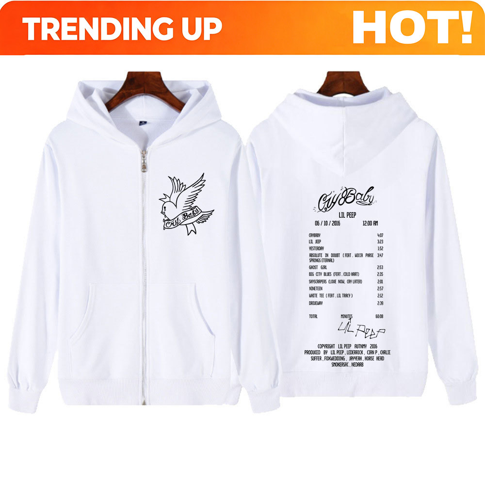 Rapper Lil Peep Cry Baby Album - Mens Fashion Zip Up Hoodies recensie en prijs