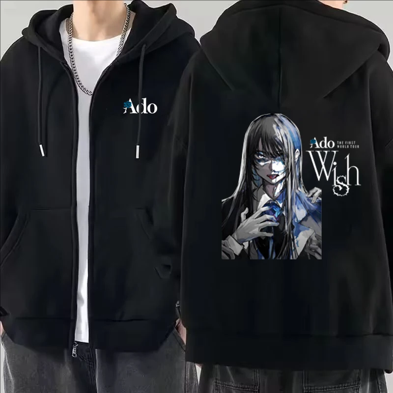 2026 Ado Grafisch Gedrukt Rits - Mens Fashion Zip Up Hoodies recensie en prijs
